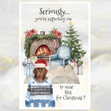 Newfoundland Dog Christmas Card