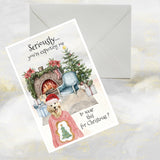 Golden Retriever Dog Christmas Card