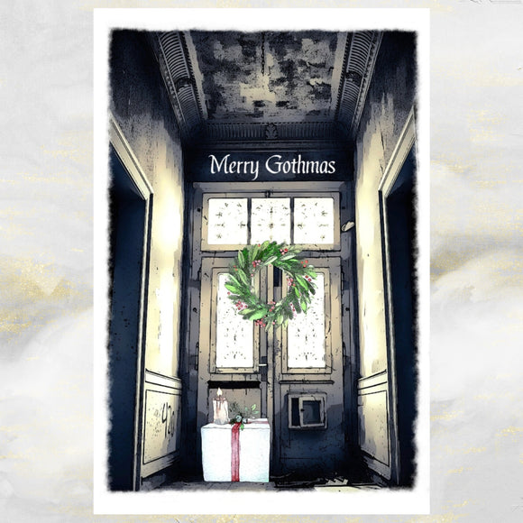Gothic Christmas Greetings Card
