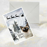 Siamese Cat Christmas Card