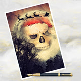 Gothic Santa Art Christmas Card